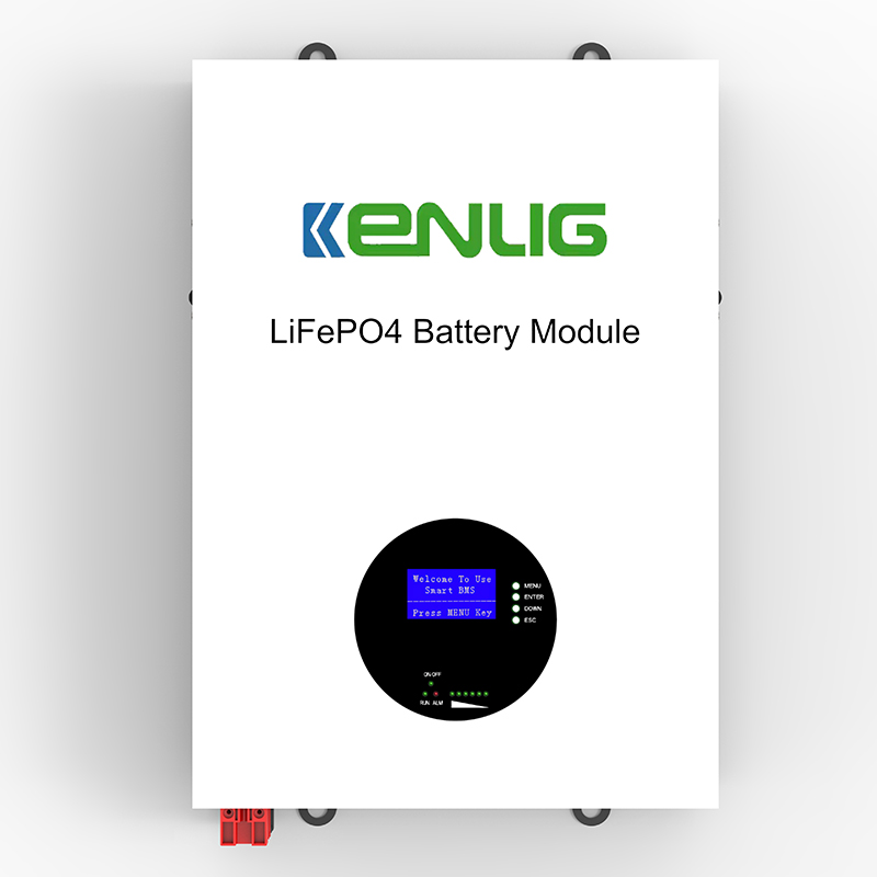 KENLIG LIFEPO4 리튬 배터리 6000 사이클 BMS 시스템 벽 장착 배터리 LCD 디스플레이 48V/51.2V 100AH ​​150AH 200AH Powerwall