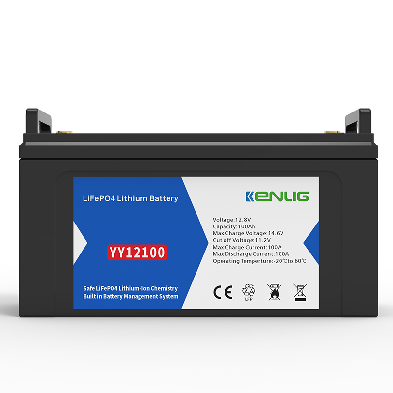 Kenlig 휴대용 플라스틱 배터리 팩 12.8V 100/120/150/200AH 홈 상업용 태양 에너지 저장 시스템 리튬 배터리에 사용